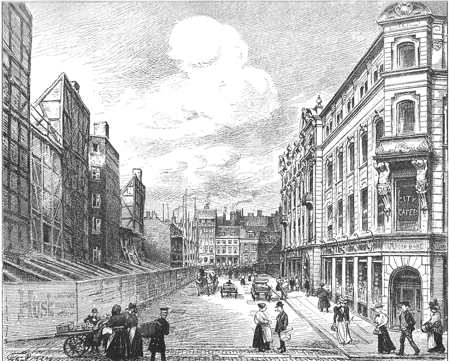 Citygade under anlæg - 1899