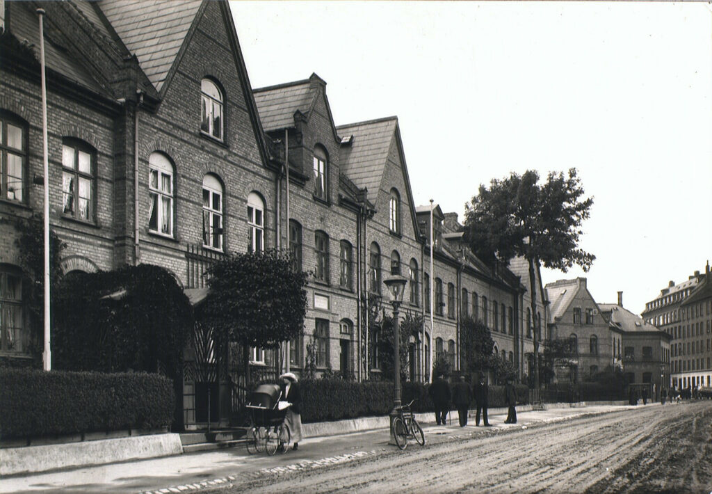 Humleby set fra Vesterfælledvej. 1915. Det Kgl. Bibliotek.