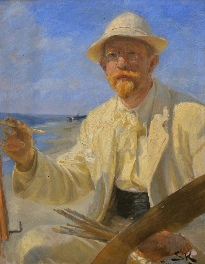 P. S. Krøyer: Kunstnerens selvportræt. 1897. Tilhører Hirschsprungs Samling.