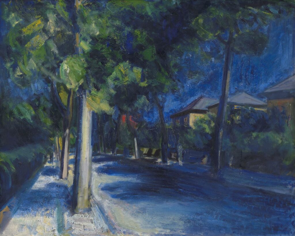 Axel Bentzens maleri fra Platanvej, 1929. Tilhører SMK.