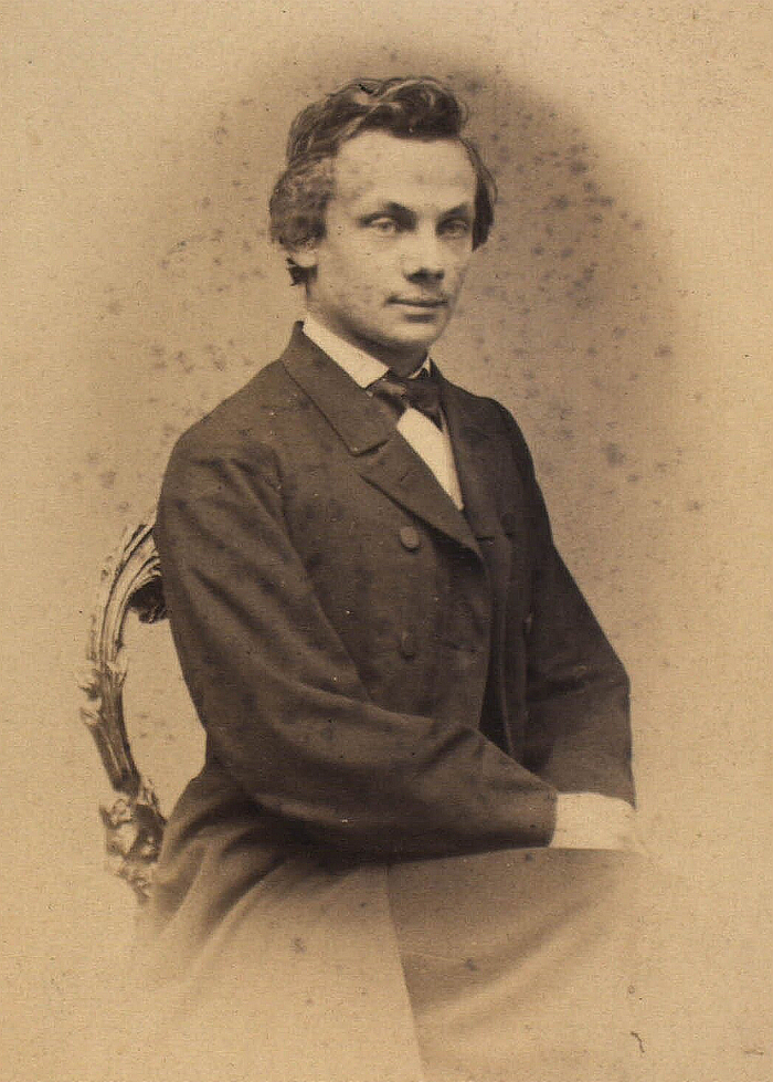 Harald Høffding. Foto af Thorvald Hammerom 1860-1880 (Det Kgl. Blbliotek).